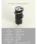 Heavy Duty Brushless Planetary Micro Dc Gear Motor Featuring Forward Reverse Toggle Smooth Adjustable Speed Up To Two Thousand One Hundred Sixty Rpm, top view.