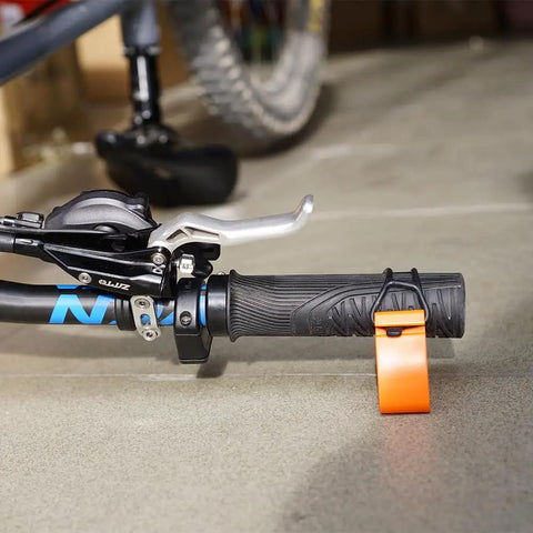 Clip On Bike Handlebar Stand Set For Inverted Parking And Bike Maintenance, Protects Levers And Shifters, Elevates Bars 30mm, on grip