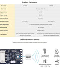 AI Enhanced Environmental Sensor Module With Temperature, Humidity, Pressure And Gas Readings, I2C And SPI Interface, 3.3V And 5V Compatible For Raspberry Pi, Arduino, ESP32, Plug And Play For IoT Projects product parameters and sensor image