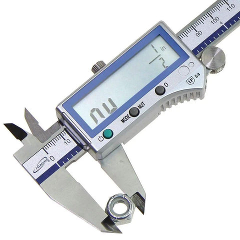Digital Caliper For Fasteners With Inch Metric And Fraction Readouts, IP54 Electronic Caliper For Precise Nut And Bolt Measurements