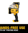 Cordless 20V Max LED Work Light With 4 Bright LEDs 1500 Lumens See Up To 508 Yards Two Brightness Settings For Max Output Or Extended Run Time