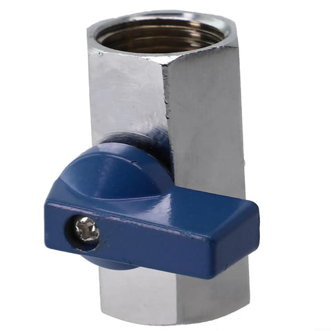 316 Stainless Steel Tap Ball Valve With Double Seal Bidirectional Flow And Quick Quarter Turn Shut Off Feature angled view, ideal for plumbing and brewing.