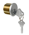 Commercial Storefront Mortise Cylinder Lock Kit 4 Pack Satin Chrome Silver Finish Solid Brass Core Pro Grade Anti Corrosion Long Lasting Sturdy Lock Cylinders With Matching Keys Compatible With Adams Rite Kawneer Vistawall Deadbolts