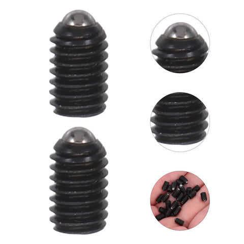 Kickass Stainless Steel Ball Plunger Screws With Hex Socket Fasteners For Heavy Duty Hardware Applications, black coated locking pins.