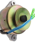 Straight Swap Heavy Duty Alternator 6A830 59250 Compatible With Kubota B2301 B2320 B2601 B2620 B2650 B2920 B3200 B3300 Farm Equipment close-up showing metal casing and wires.