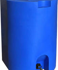 Stackable 55 Gallon Plastic Water Storage Tank With Spigots Blue Portable Emergency Hydration Container For Survival Or Disaster Prep Great For Home Cabin Or On The Go.