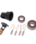 Pro Grade Alternator Rebuild Kit With Beefed Up Slip Ring Four Heavy Duty Carbon Brushes And Rock Solid Bearings for vehicle overhaul parts.