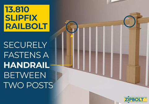 Quick Connect Stair Handrail Post To Post Connector With Gear Driven Mechanism for clean attachment and stability in rail systems.