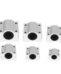 4 Pcs Linear Bearing Sliders SCS8UU With LM8UU Bushings For CNC Parts And 3D Printer Builds Industrial Grade High Precision Linear Guides Smooth Low Friction Travel For Precision Machine Tools, six views