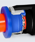 Detail of Pro Grade 50 Pack Air Pneumatic Fittings 12mm Plastic Quick Connect Couplings in cross-section view