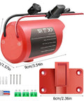 Battery Connector Conversion Kit With Switch And Fuse 12AWG Wire Terminal, dimensions and components shown