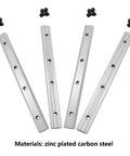 4 Pack Heavy Duty 3030 Series Aluminum Profile Straight Line Connector With M6 Screws Rock Solid Carbon Steel Zinc Plated Bracket Fastener for T Slot 8mm Extrusion showing straight connectors with M6 screws
