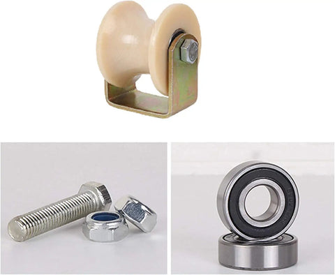 Easy Swap Heavy Duty Nylon Caster Wheels With Precision Double Bearings for smooth rolling, featuring a nylon wheel and steel fittings.