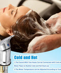 Pro Grade Salon Shampoo Bowl Faucet Vacuum Breaker Kit With Temperature Control Valve Sprayer Hose And Holder in use