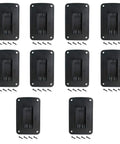 10 Pack Drill Tool Mounting Holders For Dewalt 20V And Milwaukee M18 Tools Built To Last Heavy Duty Plastic Adjustable Mounts Fits Dewalt 12V 20V And Milwaukee 18V Drills Black with 40 screws