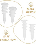Heavy Duty Drywall Anchors Kit, 300-Piece Plastic Anchors with Spiral Expansion Tubes, sleek design, easy install points shown