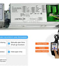 Wireless Swing Door Operator With Square Handicap Push Buttons And Built Tough Stainless Steel Electric Strike controller with settings and programming interface.