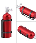 Killer Metal Mini Fire Extinguisher for RC Crawler Rig Adds Sick Scale Detail to Your Build Compatible with Scx10 Cc01 D90 Models Tough Compact Design Easy Install, red metal body on black mount