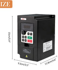 2.2kW 380V VFD Inverter Drive For Single To 3 Phase CNC Spindle Motor, 0 To 2000 Hz PWM Control, 5A Output dimensions 15x11.8x9.3cm