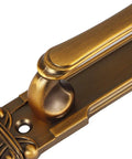 Close-up of antique finish zinc alloy handle from Set Of 4 European Style Vintage Door Handles For Cabinets Drawers Cupboards And Sliding Doors.
