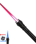 Refillable Butane Torch Lighter With Safety Lock And Adjustable Red Blue Jet Flame Windproof For Candles Campfires BBQ