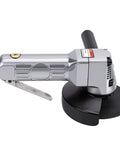 Heavy Duty Pneumatic Angle Grinder With Kickin Power And An Ergonomic Design For Swift Metal Cutting And Steady Performance On Demanding Job Sites Daily with a 4-inch disc.