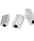 Pro Grade Linear Motion Bearing Slides With Bushings SCS10LUU For CNC Parts, 3D Printer Parts, Precision Tools, Smooth High-Precision Linear Guides For DIY Machining, three aluminum units