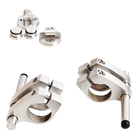 Components of Sliding Barn Door Hardware Kit Top Mounted Dual Wheel Stainless Steel No Hassle Install 6ft Rail or 13ft Double Kit
