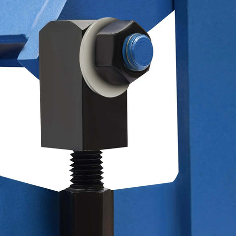 Close-up of Heavy Duty 24 Inch Pan And Box Sheet Metal Brake With Removable Fingers' adjustable component