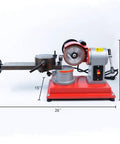 125mm Woodworking Circular Saw Blade Grinder Sharpener with 110V 250W motor, side view showing adjustable components.
