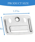 Stainless Steel Wall Panel Clips 100 Pack Drywall Repair Hangers Rust Resistant Interlocking Buckle Design Low Profile Snap Set Built Tough With Zero Compromise Straight Up Best For Drywall Patch Jobs 1.57 x 1.18 in size