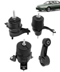 Lexus ES300 Engine Mount Kit 2002 2003 With Transmission Mount And Torque Strut Replacement 4 Piece Set For Smoother Quieter Ride And Better Vibration Control, black mounts