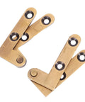 Two-Piece Bronze Concealed Pivot Door Hinges Heavy Duty Lateral Hidden Hinges With Vertical Shaft For Secret Doors