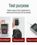 Dead Accurate Digital Force Gauge Measuring 0.2N To 2N For Straightforward Push Pull Testing shown measuring tension and pressure.