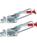 Heavy Duty Toggle Latch Clamp for Tool Boxes and Jigs, 2183 Lbs Holding Capacity, Galvanized Iron With Hydrophobic Sealing and Anticorrosive Treatment, Adjustable Metal, Weatherproof Quick Release Design, two-pack