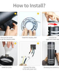 Installation steps for Prime Pick Modern Up Down Outdoor Wall Lights, Zero Hassle Black Aluminum Porch Sconces.