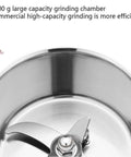 Interior of 4500G High Speed Swing Type Grain Mill Grinder 2200W Stainless Steel Pulverizer chamber with blade