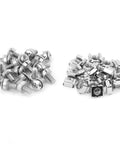 Pro-Grade Cage Nut And Screw Kit With Durable Plated Iron Construction fits standard 19 inch server racks; M6 screws and cage nuts.
