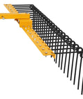 Tow Behind 60 Inch Dethatcher Rake With 21 Steel Tines For Tractors Category 1 Three-Point Hitch Yard Cleanup Attachment