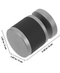 Top Shelf Single Cylinder Deadbolt With A Sleek Hidden Ball Handle For Interior Bedroom Doors Keyed Alike Heavy Gauge Steel shown with dimensions.
