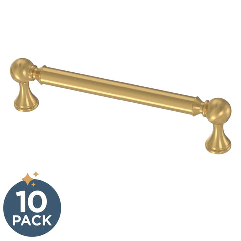 Modern Gold Cabinet Handles And Drawer Pulls For Kitchen Cupboards And Dressers Deliver A Slick Farmhouse Upgrade Featuring Buttery Smooth Operation And A Rad Fresh Vibe, 128 mm metal pull.