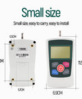 Pro Grade Digital Force Gauge Push And Pull Tester With 100N Range, compact size showcasing buttons and measurement display.