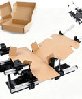 Heavy Duty Rugged Self Centering Cardboard Box Folding Tool With Multi Level Size Adjustment For Lightning Fast Ecommerce Carton Setup and Zero Hassle Package Prep with adjustable components.