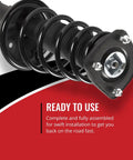Top Shelf Front Right Strut And Coil Spring Assembly For Toyota Camry 3.0L V6 slick direct fit component ready for installation.