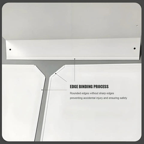 Close-up of Tough As Nails Weatherproof EV Charger Cover And Steel Outdoor Protective Shell edge binding process highlighting rounded edges.