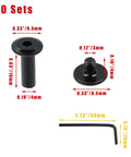 20 Sets Black M3 X 16mm Hex Socket Head Cap Screw And Flat Cap Nut Hardware Kit With Included Allen Wrench For Cabinetry And Desk Build Snug Fit Guaranteed Plus Workhorse Durability You Will Love - Hex socket screw and nut dimensions shown.