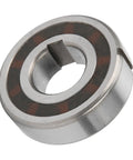 Workhorse One Way Sprag Clutch Bearing With Dual Keyway Freewheel Design And Rock Solid GCR15 Steel Build Made To Handle Textile Machines Automotive Shops And Printing Floors 20x47x14Mm close-up view showing steel and dual keyway.