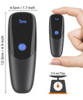 Extreme Performance Wireless 1D 2D QR Barcode Scanner Mini Portable Three In One Bluetooth 2.4G USB Wired Pocket Handheld Time Stamp Reader