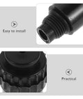 Two Pack Air Compressor Oil Plug Connector Set For Threaded Pipe Fittings Breather Vent Nozzle Kit Pump Parts And Vibration Reduction For Quick Tire Inflation And Inflatable Gear, black threaded connector close-up