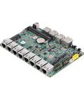 Smooth Operator Fanless Mini Pc With Intel Core I7 10510U Eight No Sweat Cooling motherboard with eight LAN ports for networking.